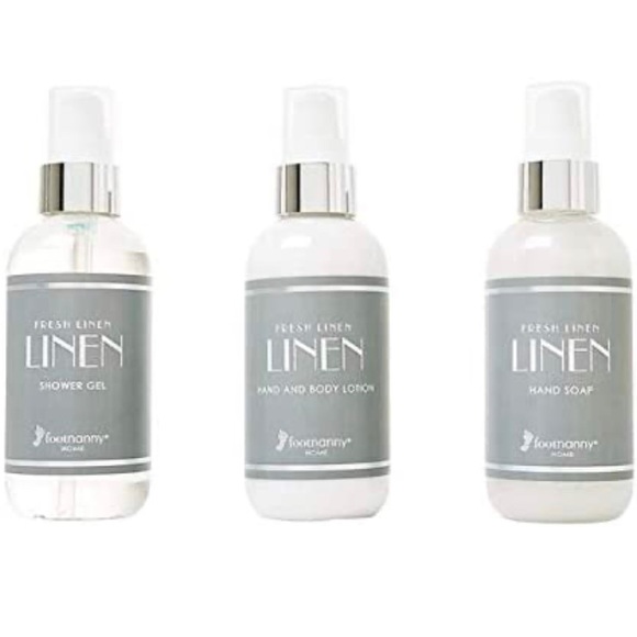 Footnanny Other - Footnanny Home Line Fresh Linen Bath and Beauty Products Set